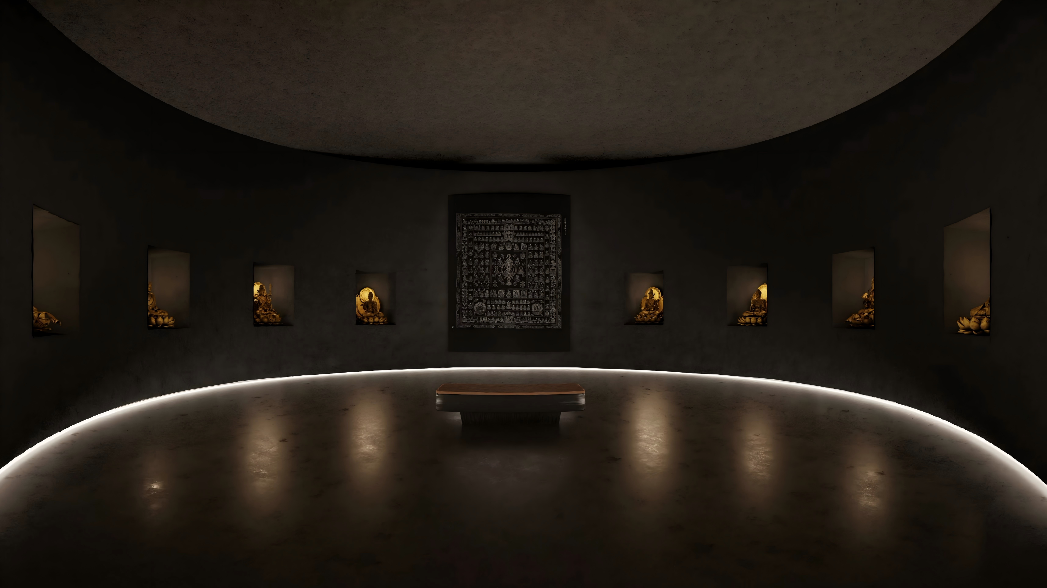 The Journey VR film still inside a circular mandala gallery